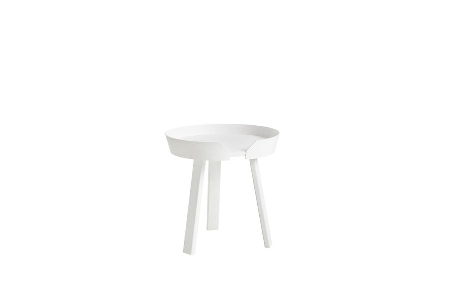 Around Coffee Table Small White