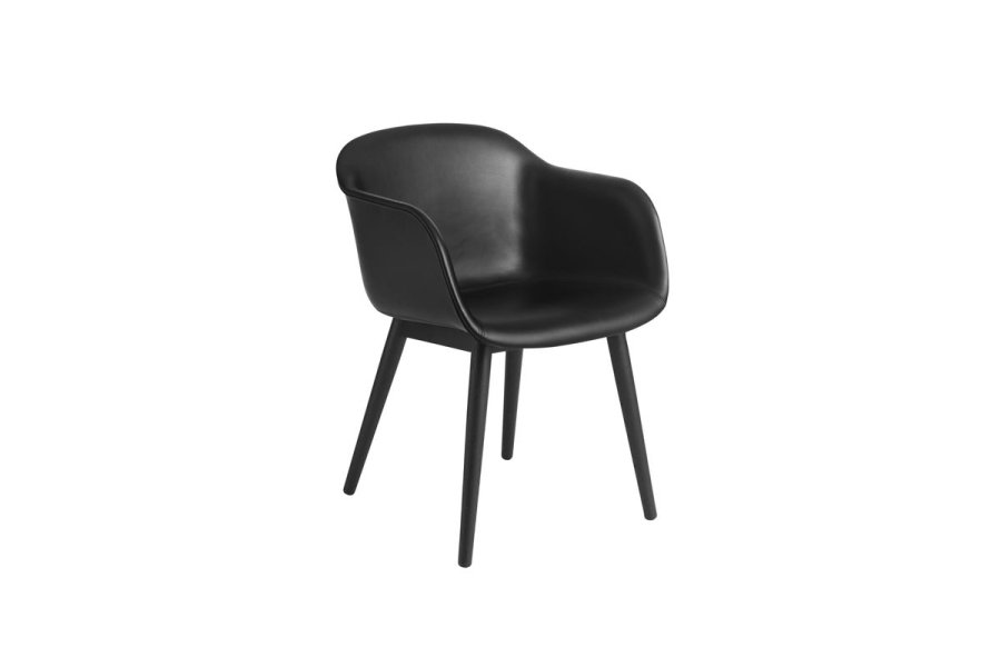 Fiber Armchair Tr� Refine Leather Black/Black