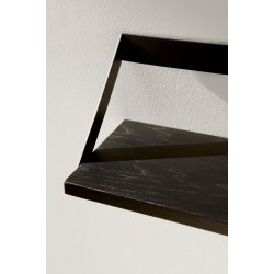 Oak Ribbon hylde - Sort