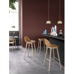 Fiber Counter Stool, mit Rckenlehne