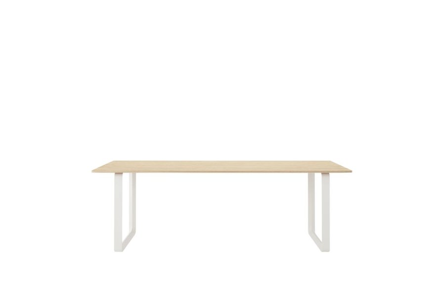 70/70 Table 255x108 cm Solid Oak/White