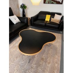 Flower Sofabord Sort Lys kant