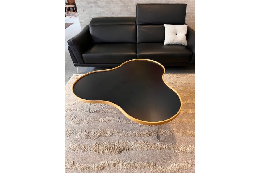 Flower Sofabord Sort Lys kant