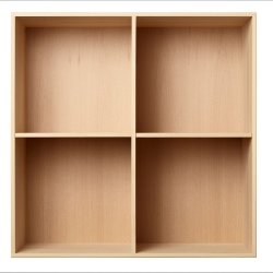 ATBO - Regal 70 x 70 x 34,5 cm | Buche Massiv