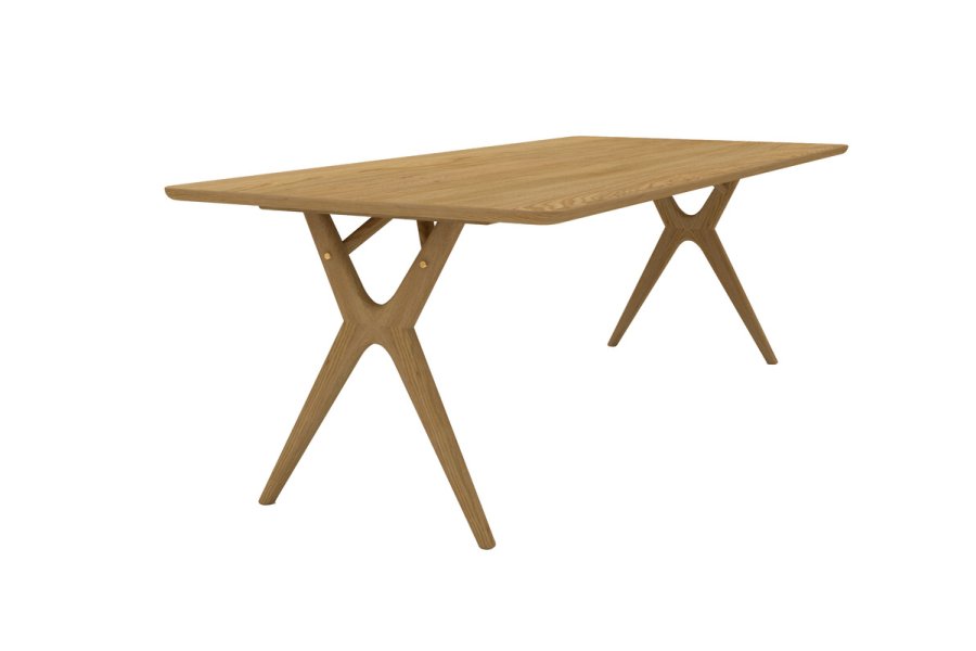 Amelia spisebord Eg olie L180 x B90 x H74 cm uden messingdetaljer