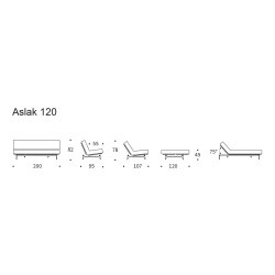 Aslak 120 Sovesofa