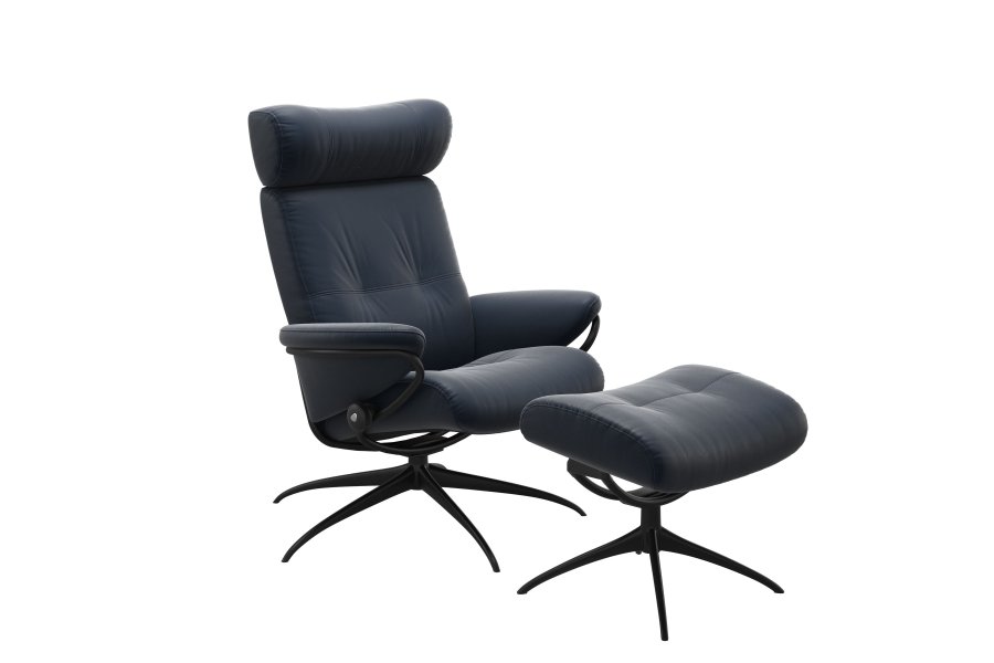 Stressless Berlin+ skammel - Star stel | Paloma Oxford Blue