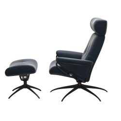 Stressless Berlin+ skammel - Star stel | Paloma Oxford Blue