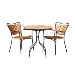 Ellen cafbord + 2 Ellen stole