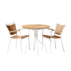 Ellen cafbord + 2 Ellen stole