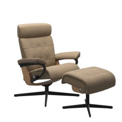 Stressless Erik + skammel - Cross stel | Paloma Sand