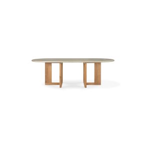 Trestle outdoor dining table