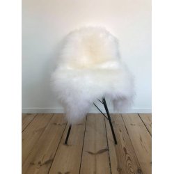 Islndisches Lammfell, langes und weies Fell