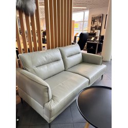 Kansas 3-pers. sofa i gr�t l�der