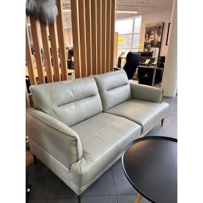 Kansas 3-pers. sofa i gr�t l�der
