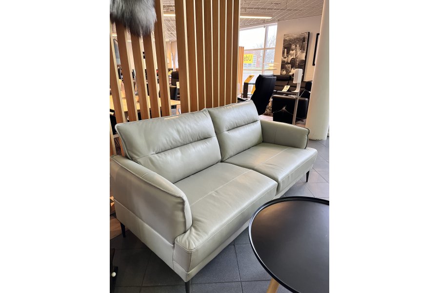 Kansas 3-pers. sofa i grt lder