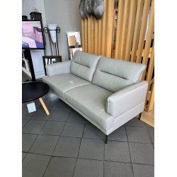 Kansas 3-pers. sofa i gr�t l�der