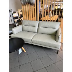 Kansas 3-pers. sofa i gr�t l�der