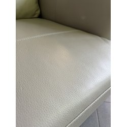 Kansas 3-pers. sofa i gr�t l�der