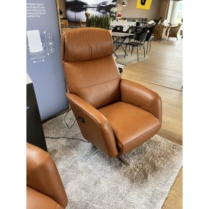  Stressless Scott Stol Str. M inkl. indbygget skammel Varme og Massage - New Cognac