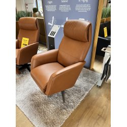  Stressless Scott Stol Str. M inkl. indbygget skammel Varme og Massage - New Cognac