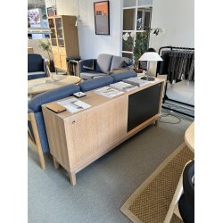  Oslo Sk�nk � Hvidolieret Eg &amp; Antracit Skyded�re