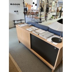  Oslo Sk�nk � Hvidolieret Eg &amp; Antracit Skyded�re