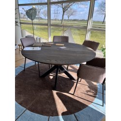 Chicago Rundt Spisebord �150 � R�get Eg &amp; Sort Fod