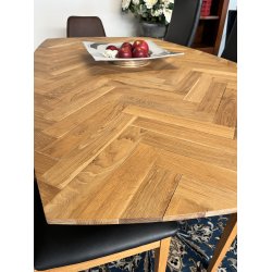 HSM Spisebord i Eg + 4 Capri Stole � Komplet S�t