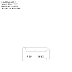 IN SITU MODULAR SOFA 2-seater MUUTO