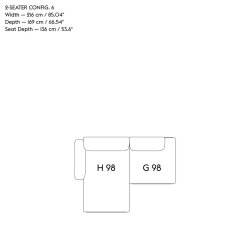 IN SITU MODULAR SOFA 2-seater MUUTO