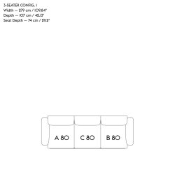 IN SITU 3 MODULAR SOFA 3 seater MUUTO
