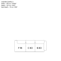 IN SITU 3 MODULAR SOFA 3 seater MUUTO