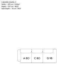 IN SITU 3 MODULAR SOFA 3 seater MUUTO