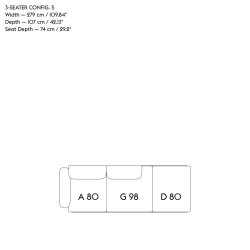 IN SITU 3 MODULAR SOFA 3 seater MUUTO