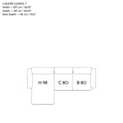 IN SITU 3 MODULAR SOFA 3 seater MUUTO