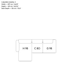 IN SITU 3 MODULAR SOFA 3 seater MUUTO