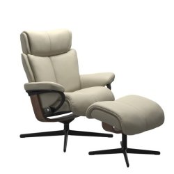 Stressless Magic + skammel - Cross stel | Paloma Light grey