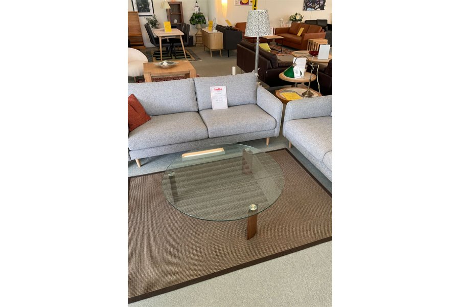 Natuzzi sofabord i glas