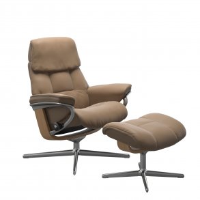Stressless Ruby + skammel - Cross stel | Paloma Almond