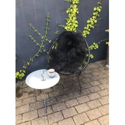 Islndisches Lammfell, langes und schwarzes Fell