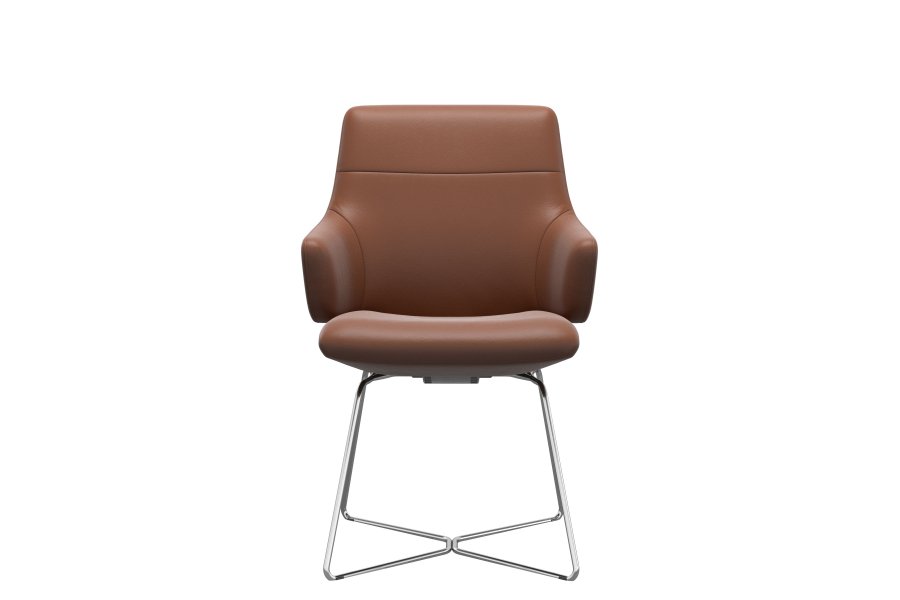 Stressless Chili Spisebord stol med Lav Ryg m/arm Str L D301 New Cognac