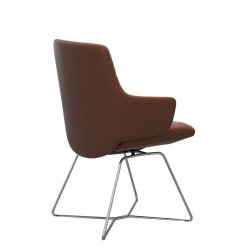 Stressless Chili Spisebord stol med Lav Ryg m/arm Str L D301 New Cognac
