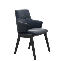 Stressless Mint Spisebord stol med Lav Ryg m/arm D101 Oxford Blue