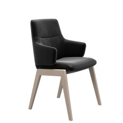 Stressless Mint Spisebord stol med Lav Ryg m/arm D101 Black