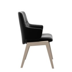 Stressless Mint Spisebord stol med Lav Ryg m/arm D101 Black