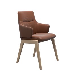 Stressless Mint Spisebord stol med Lav Ryg m/arm D101 New Cognac