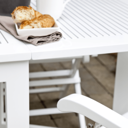 Butterfly Klapptisch mit 2 York Sthlen | Wei