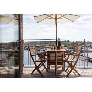 Butterfly Klapptisch + 2 York Sthlen | Teak