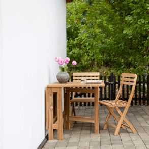 Butterfly Klapptisch + 4 Clarish Sthlen | Teak